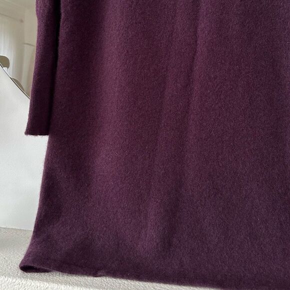 Chico’s Black Label Burgundy Cashmere Layered Pullover - Picture 4 of 10